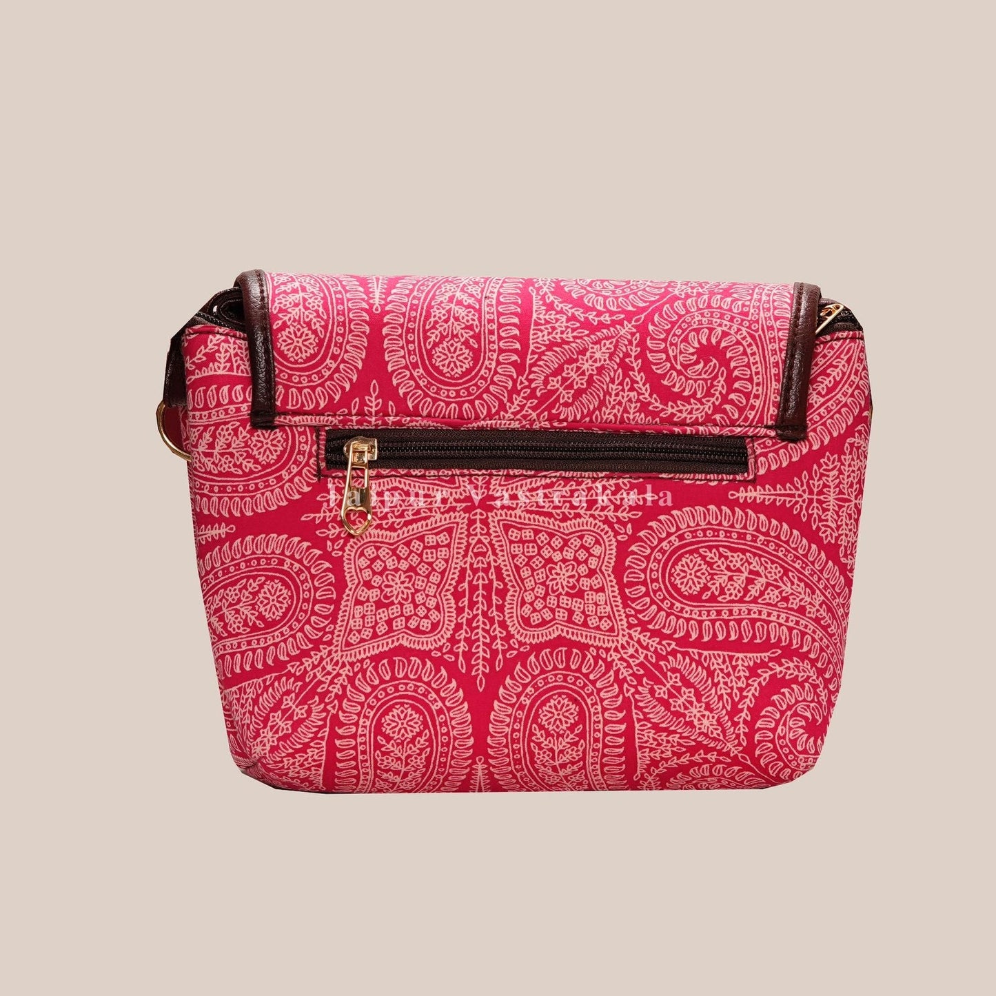 Ethnic Pink Regular Sling Bag