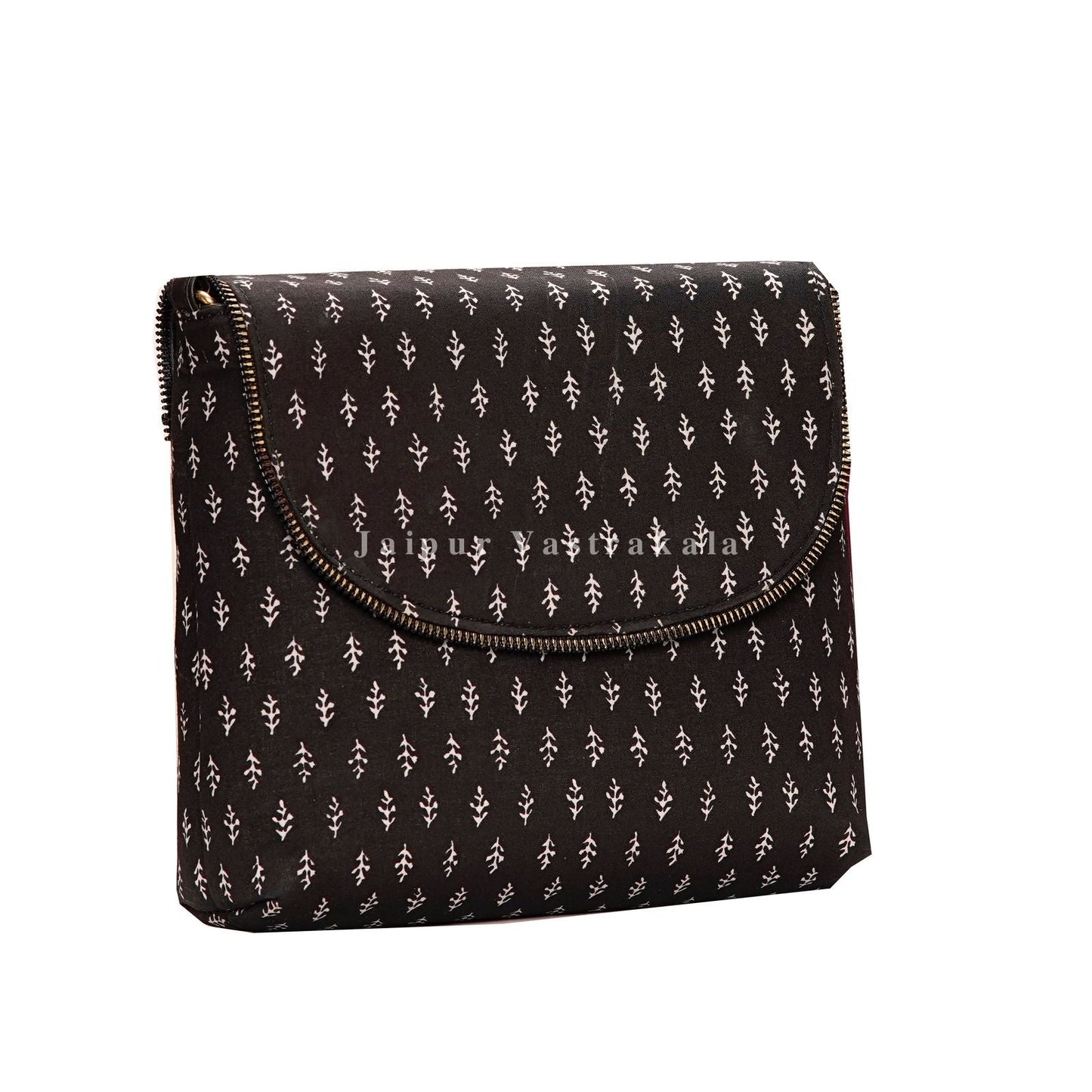 Black Booti Print Sling Bag