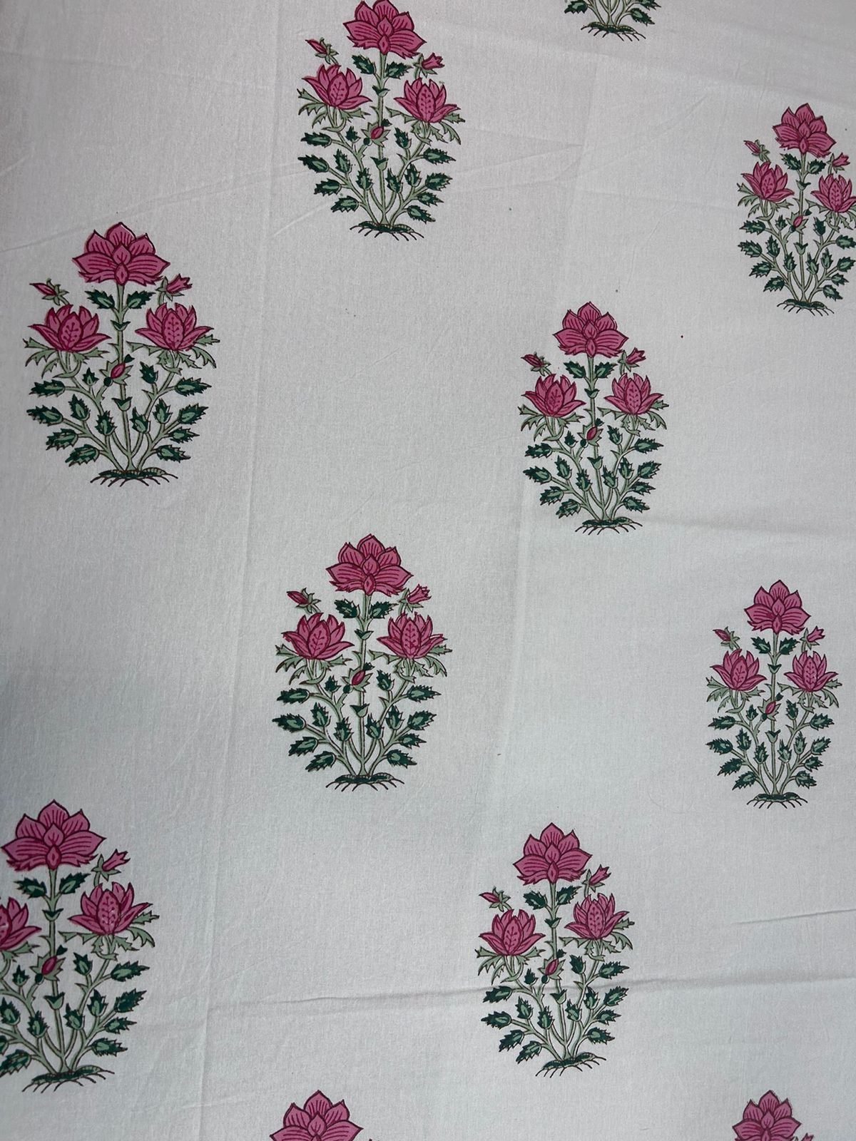 hand block printed bedsheet