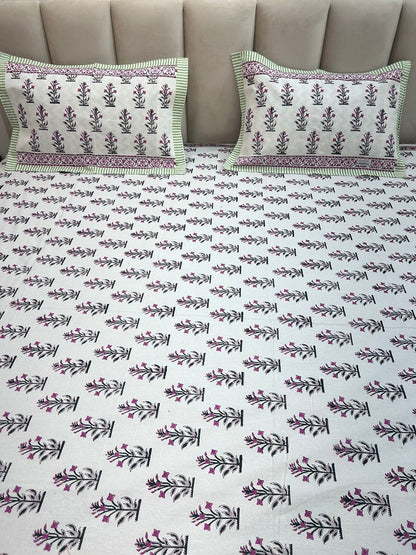 hand block printed bedsheet