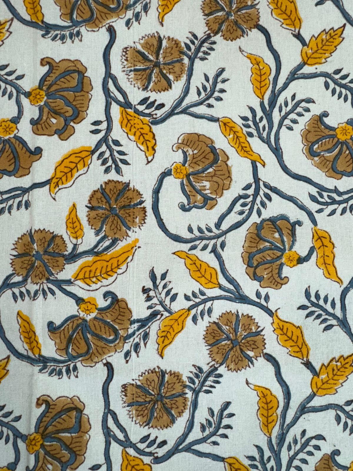 hand block printed bedsheet