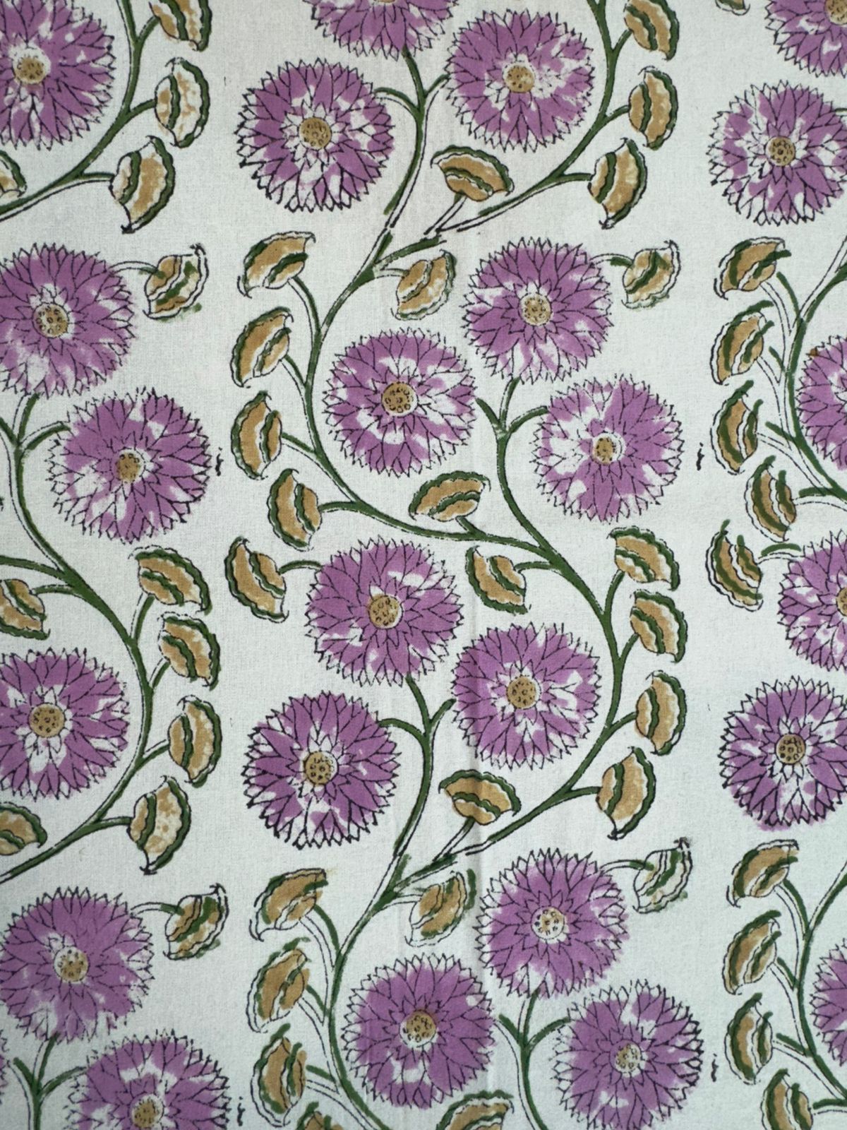 hand block printed bedsheet