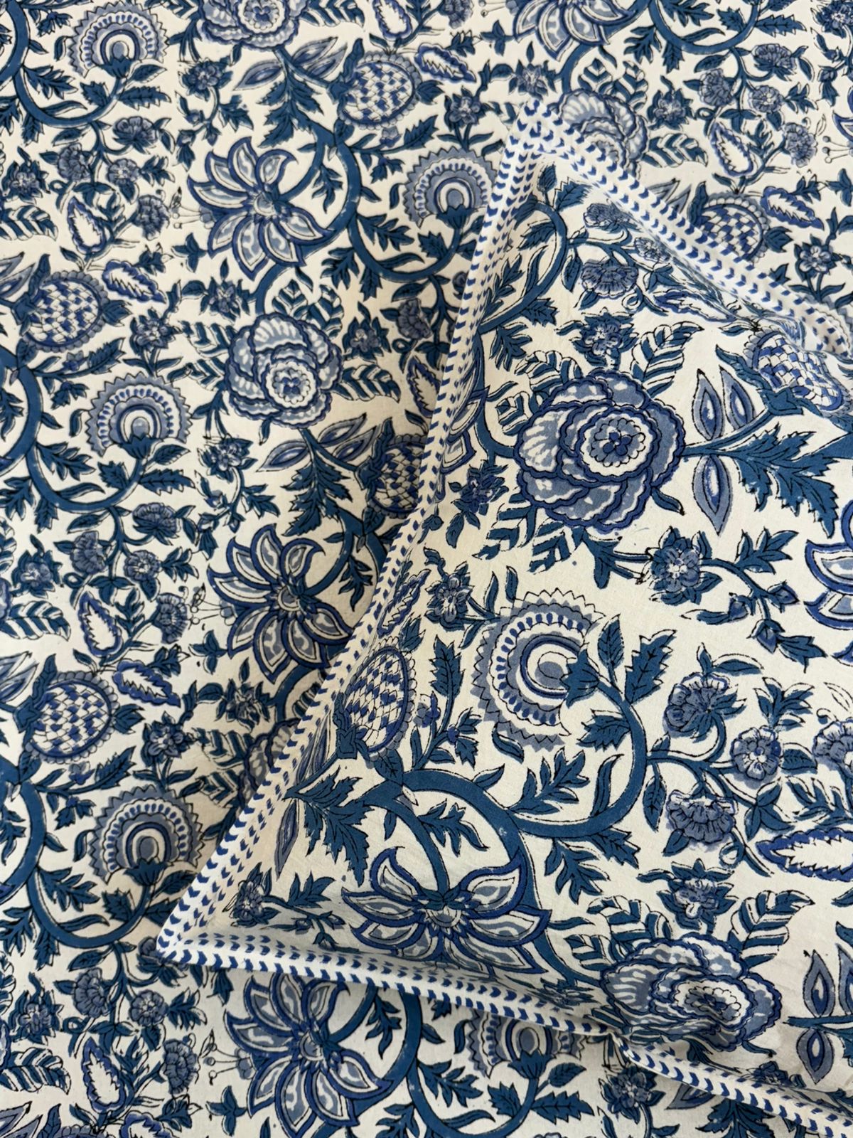 hand block printed bedsheet