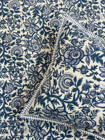 hand block printed bedsheet