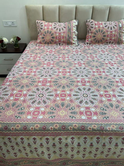 hand block printed bedsheet