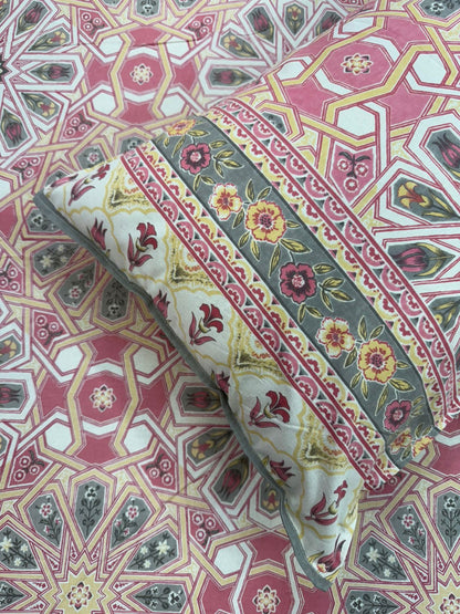 hand block printed bedsheet