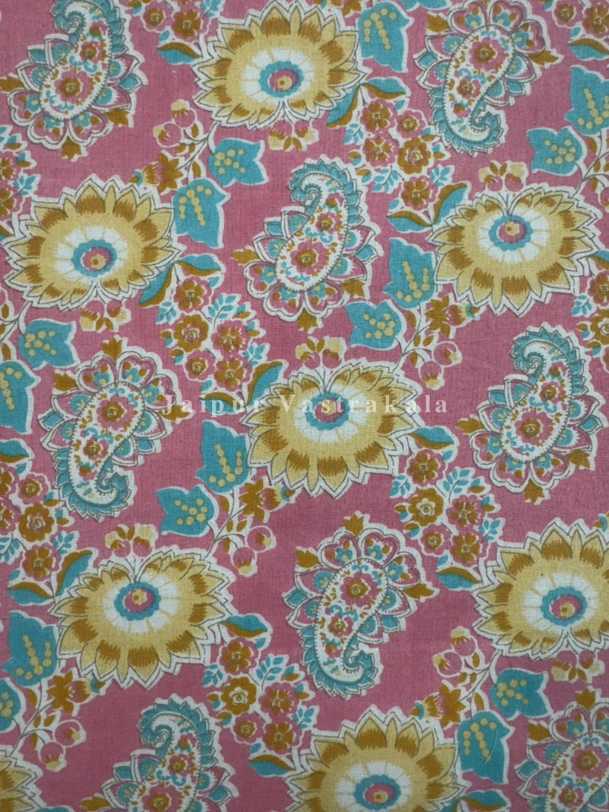 hand block printed bedsheet