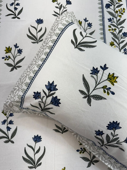 hand block printed bedsheet