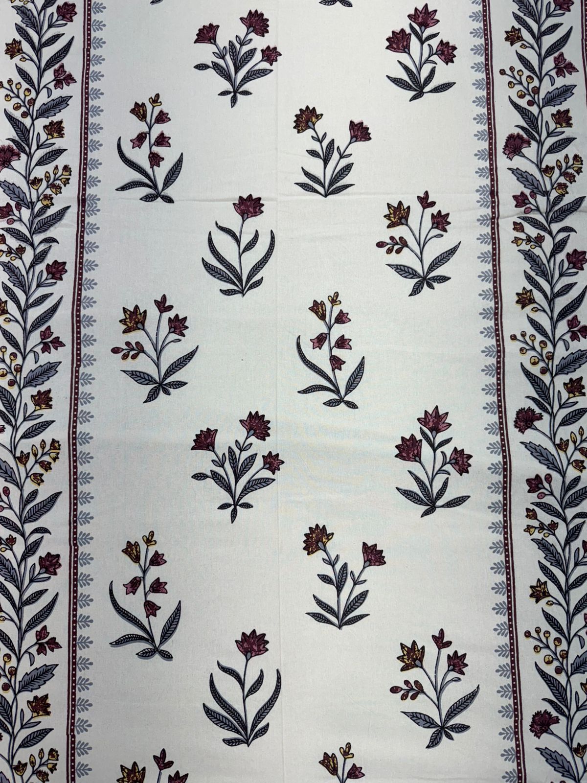 hand block printed bedsheet