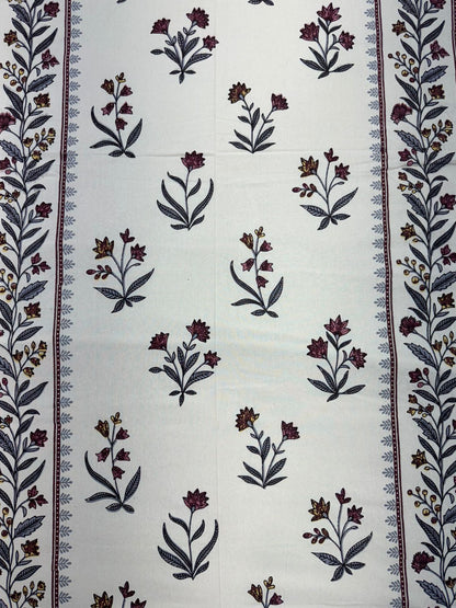 hand block printed bedsheet