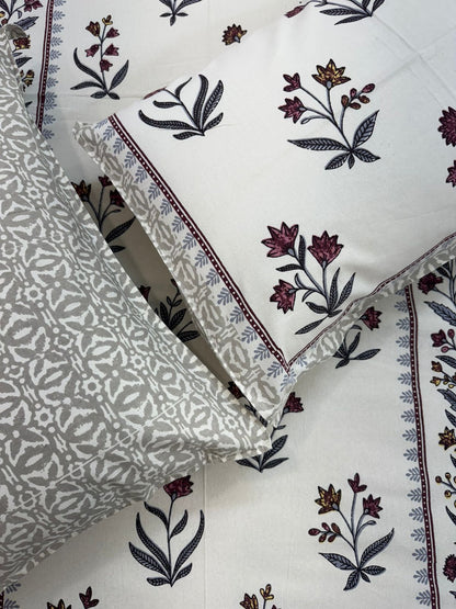 hand block printed bedsheet