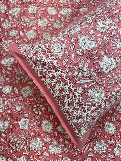 hand block printed bedsheet