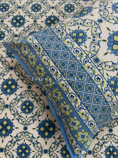 hand block printed bedsheet