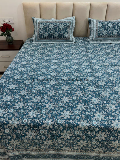 hand block printed bedsheet