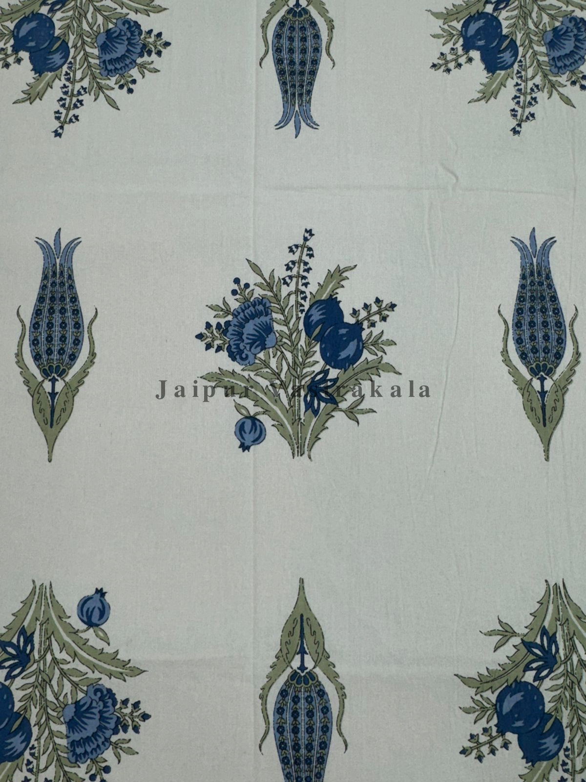 hand block printed bedsheet