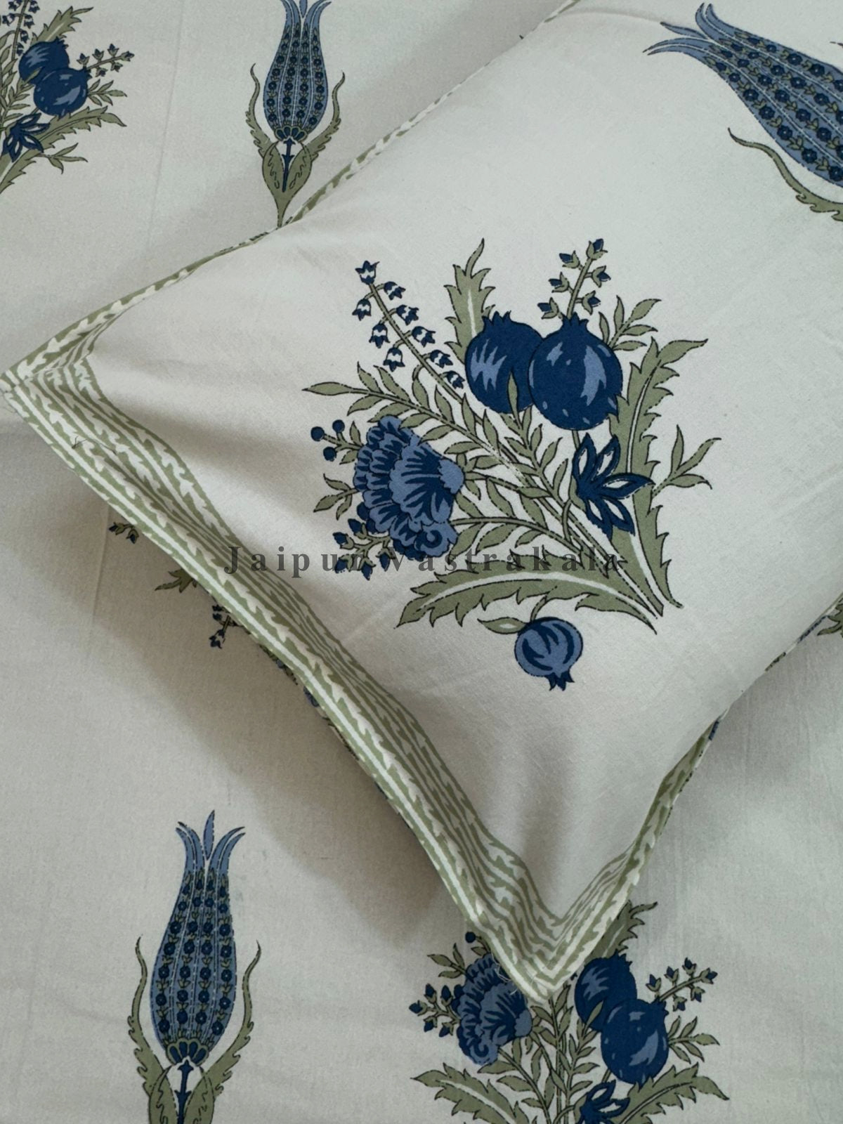 hand block printed bedsheet