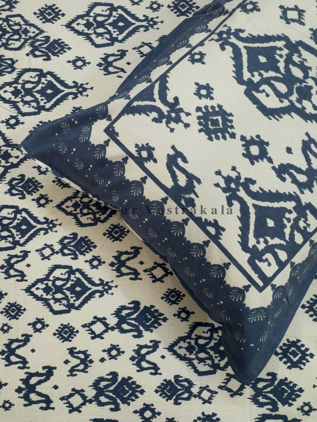 hand block printed bedsheet