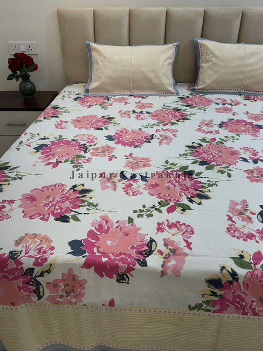 hand block printed bedsheet