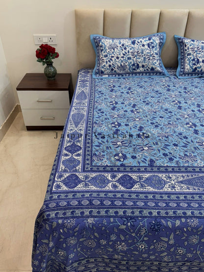 hand block printed bedsheet