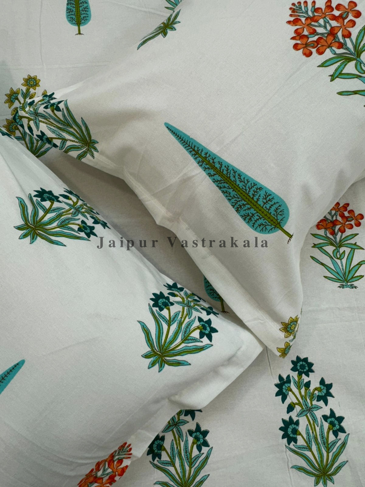 hand block printed bedsheet