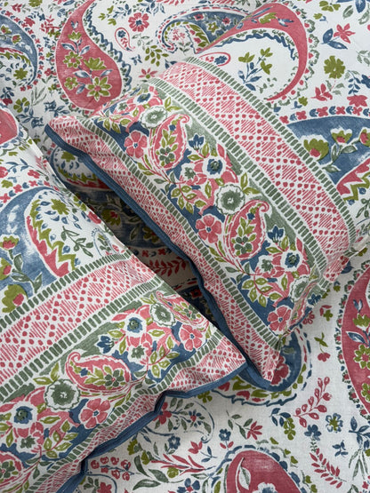 hand block printed bedsheet