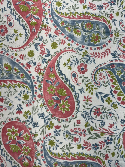 hand block printed bedsheet