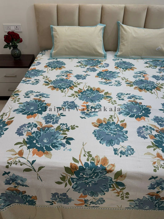 hand block printed bedsheet