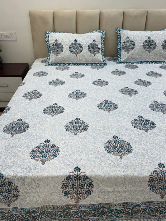 Neel Gulzar King Bedsheet with Pillow Covers