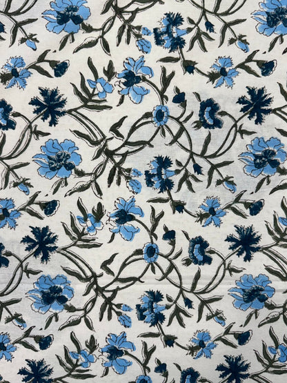 Sapphire Whispers King Bedsheet with Pillow Covers