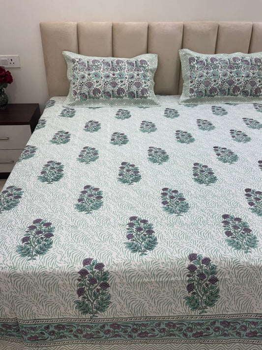 Autumn Grove King Bedsheet with Pillow Covers