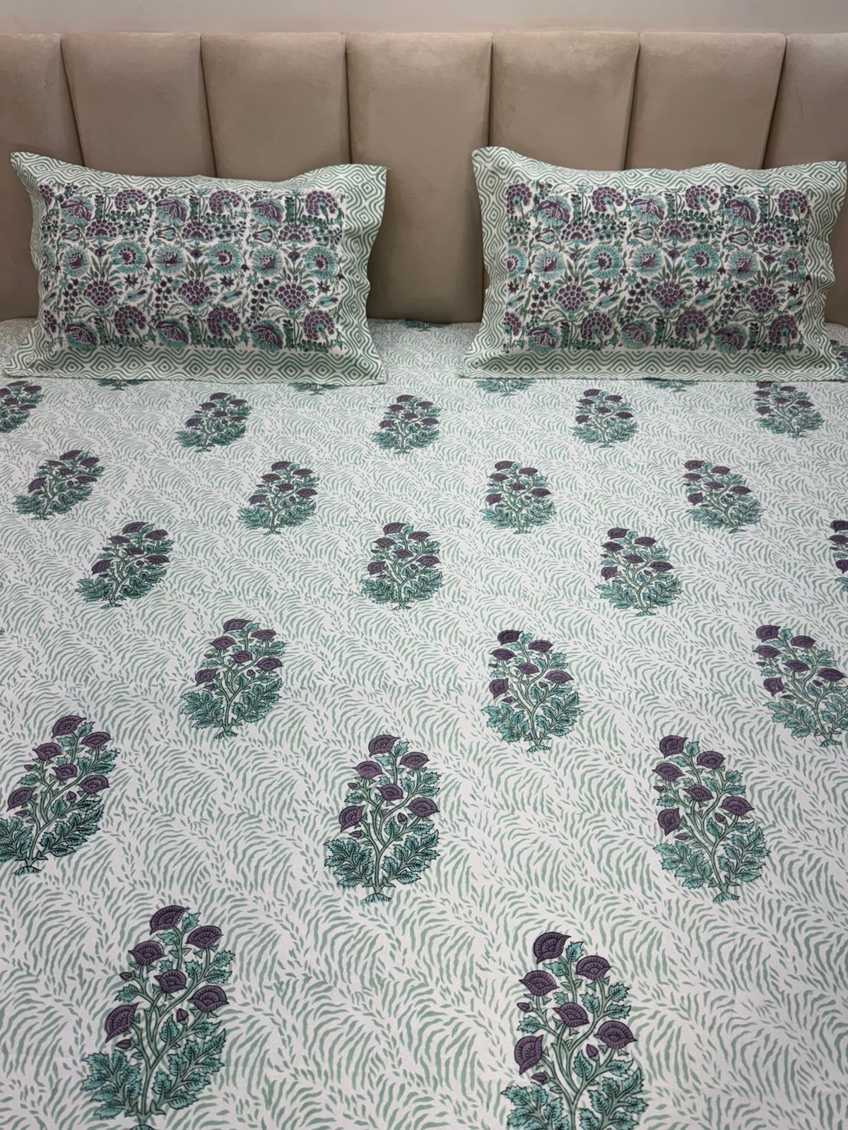 Autumn Grove King Bedsheet with Pillow Covers