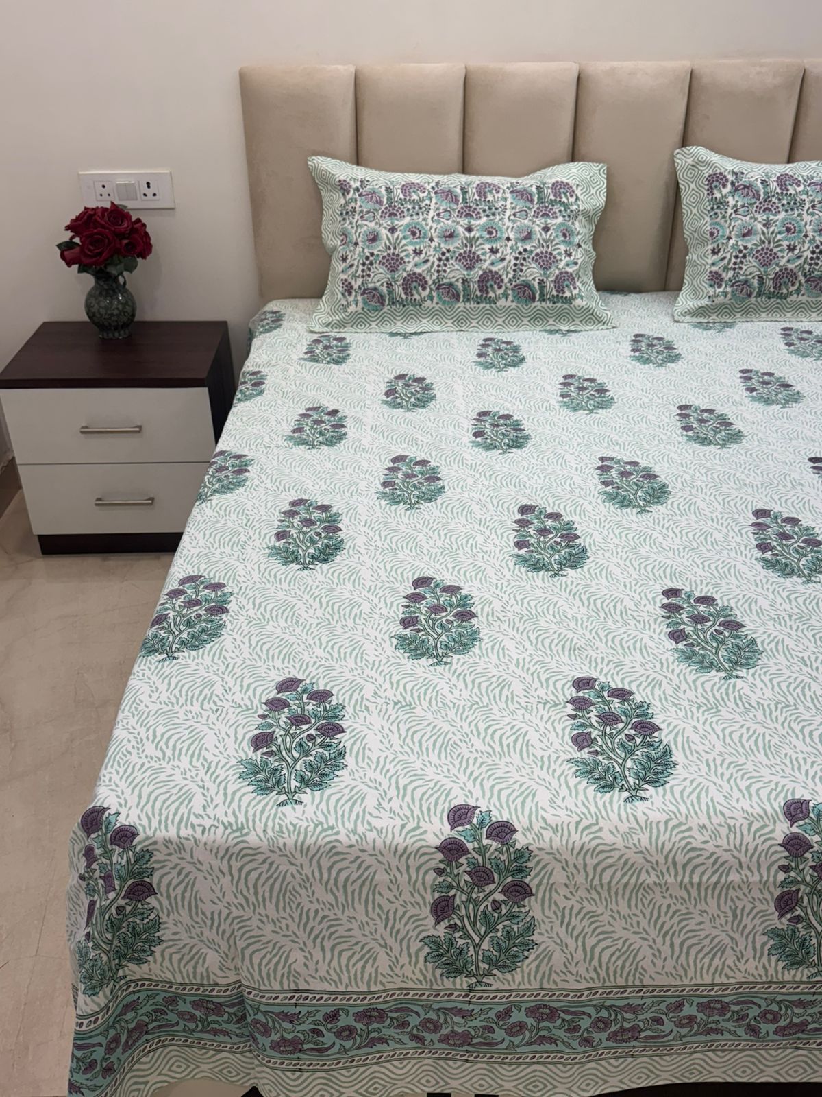 Autumn Grove King Bedsheet with Pillow Covers