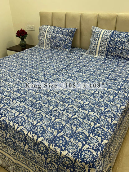 Neel Angan King Bedsheet with Pillow Covers