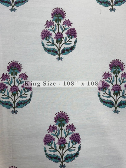Purple Affair King Bedsheet with Pillow Covers