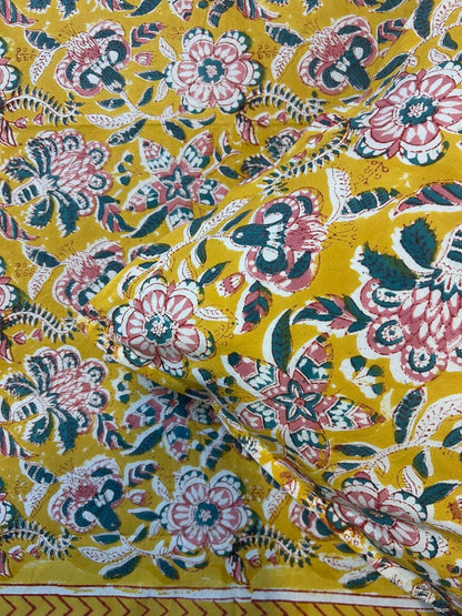 Blush Yellow Single Bedsheet with Pillow Cover