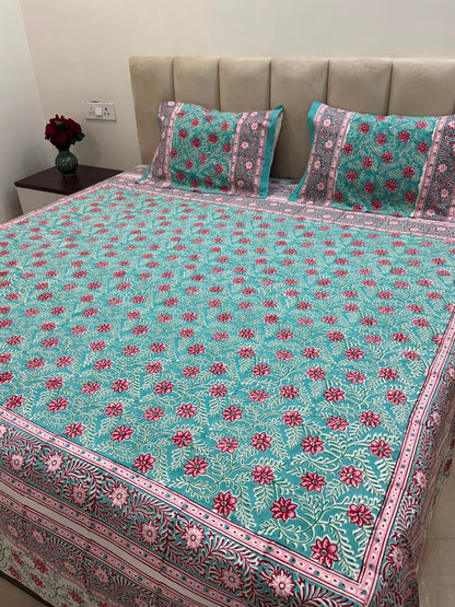 Double Bedsheet with Pillow Covers