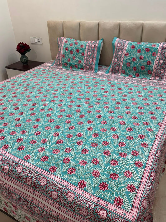 Double Bedsheet with Pillow Covers