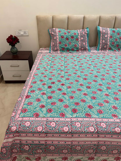 Double Bedsheet with Pillow Covers