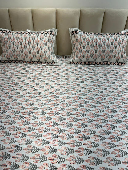 hand block printed bedsheet