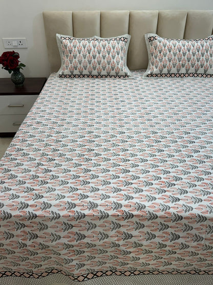 hand block printed bedsheet