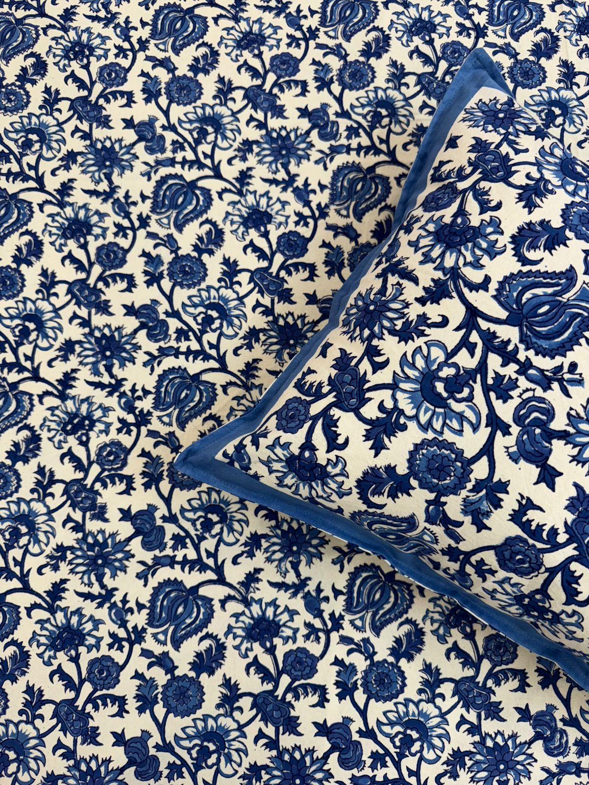 hand block printed bedsheet