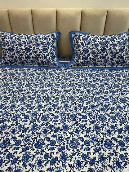 hand block printed bedsheet