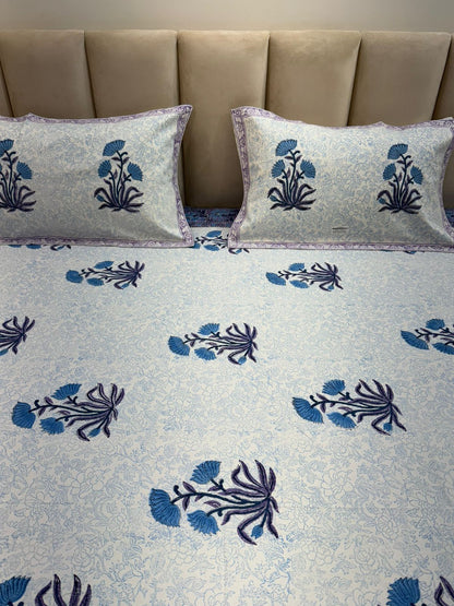 hand block printed bedsheet