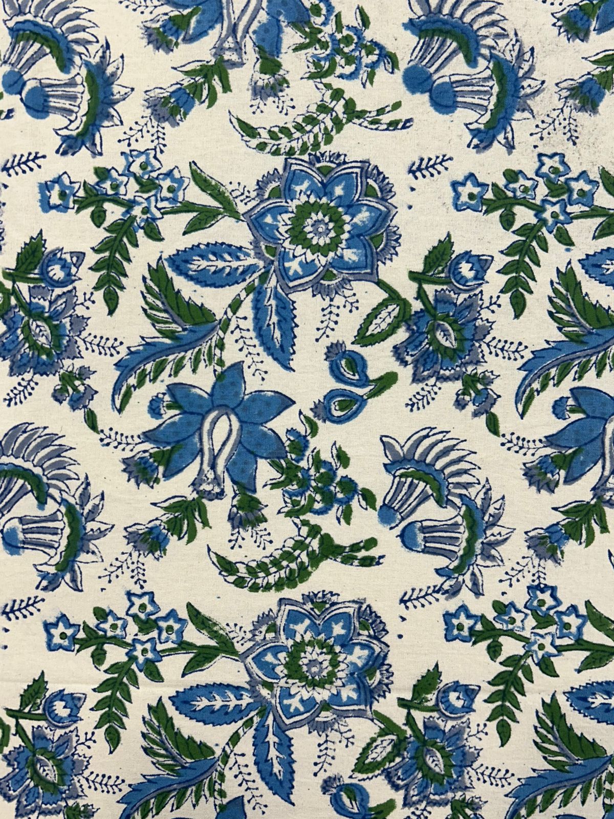 Blue Meadows Double Bedsheet with Pillow Covers