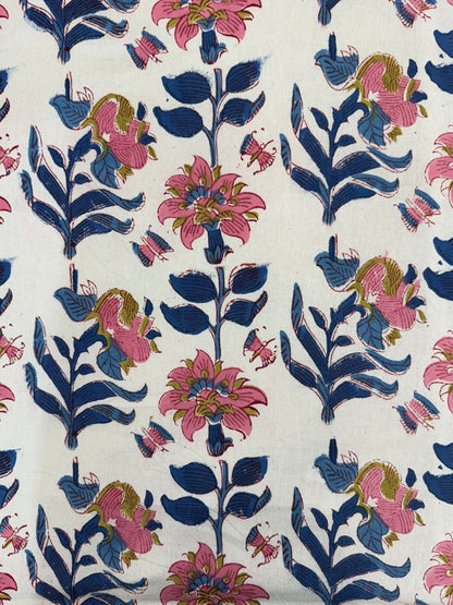 hand block printed bedsheet