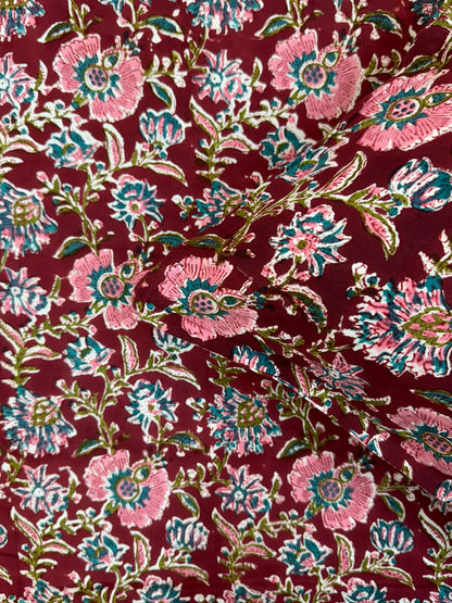 hand block printed bedsheet