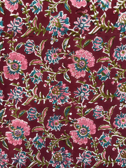 hand block printed bedsheet