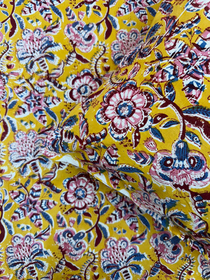hand block printed bedsheet