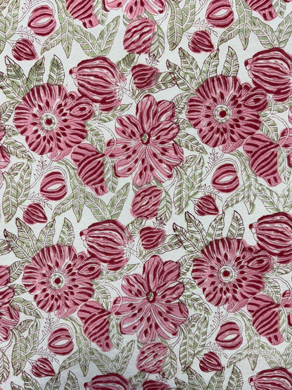 Floral Embrace Double Bedsheet with Pillow Covers