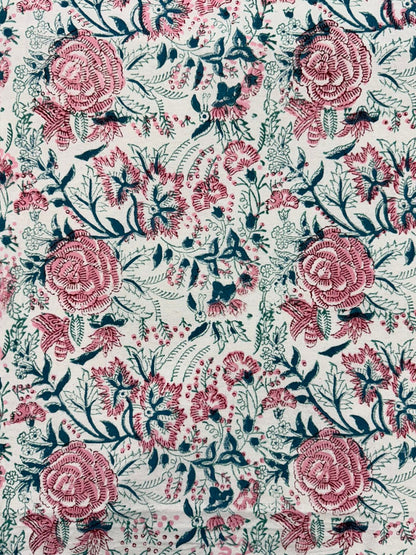 Pink Petals Double Bedsheet with Pillow Covers